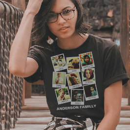 T-Shirt com colagem de montagem de fotos personali