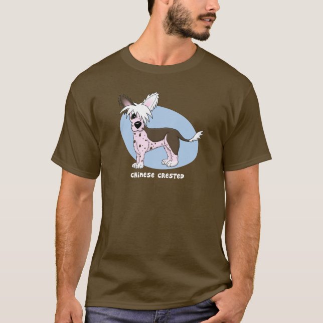 T-shirt com crista chinês (Frente)