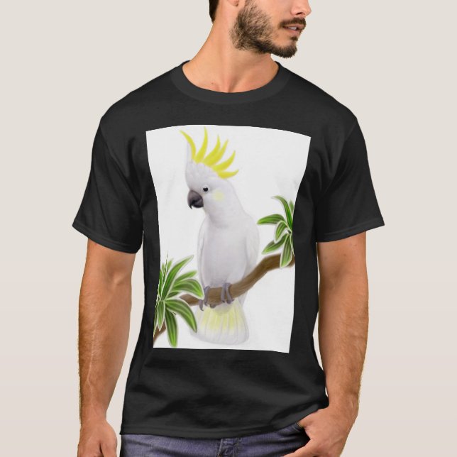 T-shirt com crista do Cockatoo do enxofre (Frente)