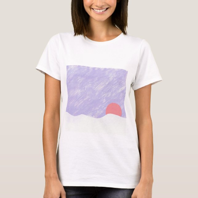 T-shirt com Design sunset (Frente)