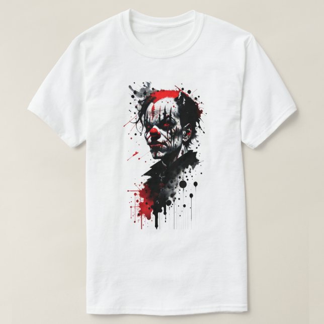 T-Shirt com Dissipador de Tinta Assustadora (Frente do Design)
