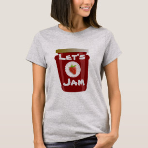 T-Shirt com Emperramento de vamos