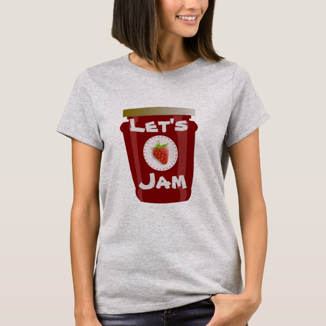 T-Shirt com Emperramento de vamos (Frente)