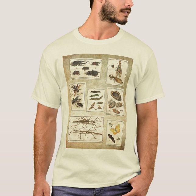 T-shirt com erros - ilustrações científicas (Frente)