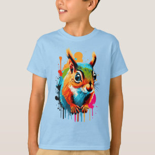 T-Shirt com Esquilo Bonito - Roedor de Esquilo