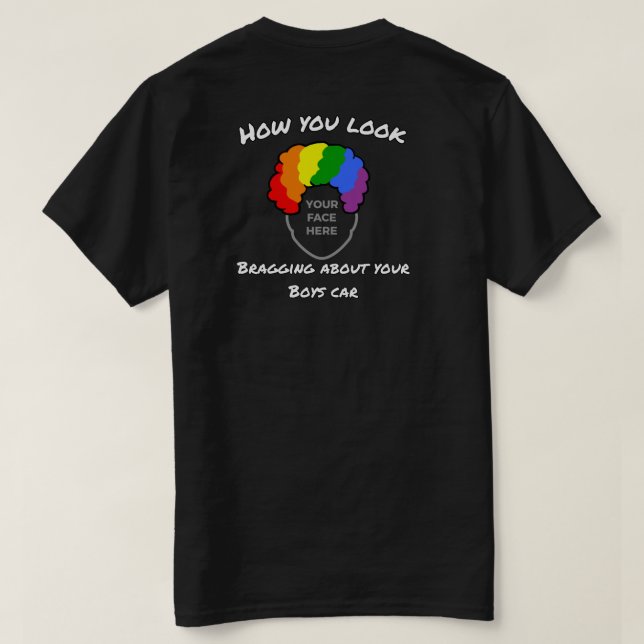 T-Shirt Com Face Palhaçada (Verso do Design)