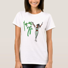 T-Shirt com faixa verde