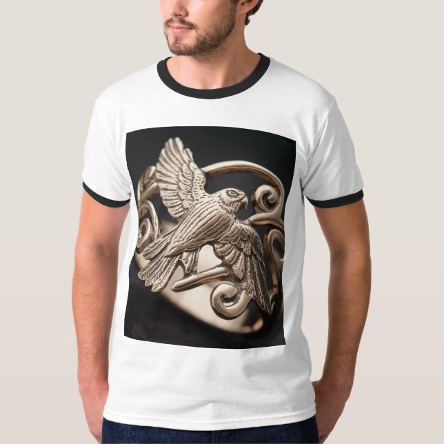 T-shirt com falcão (Frente)