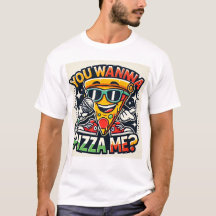 T-Shirt com fatia de pizza