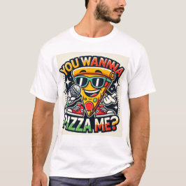 T-Shirt com fatia de pizza