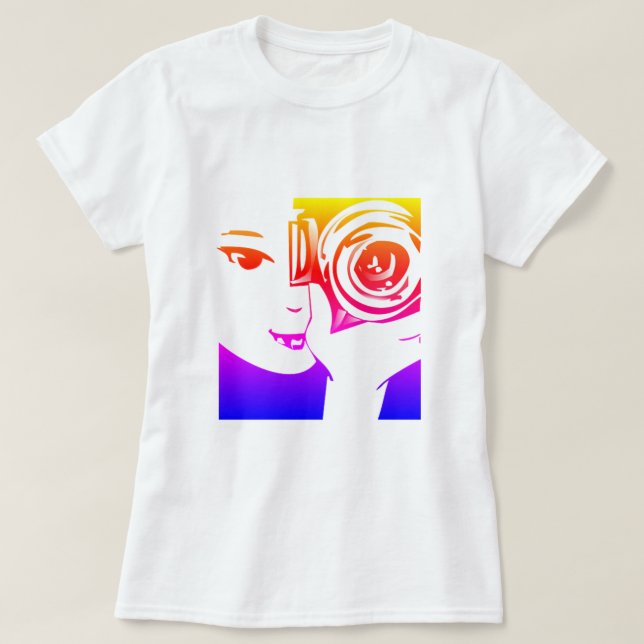 T-Shirt com fotografia colorida (Frente do Design)