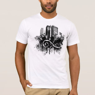 T-Shirt com granizo da cidade