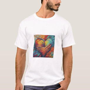 T-shirt com "Hearty Hugs"