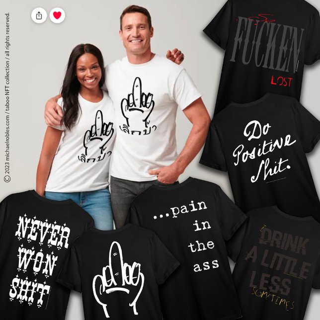 T-Shirt com humor escuro 110 (Criador carregado)