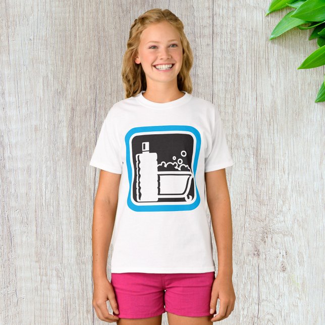T-Shirt com Ícone de Bath de Bolha (Criador carregado)