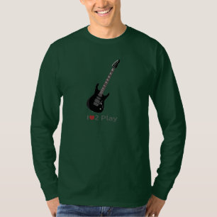 T-shirt com ilustração de uma guitarra elétrica