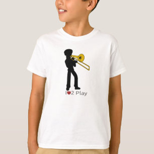 T-shirt com ilustração do trombonist