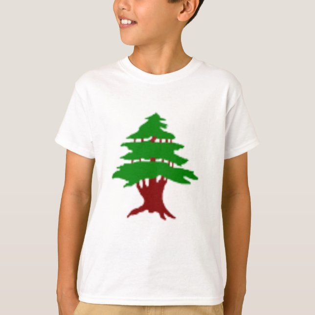 T-Shirt com Imagem Patriótica Premium do Cedro do  (Frente)