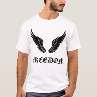 T-shirt com impressão de asas