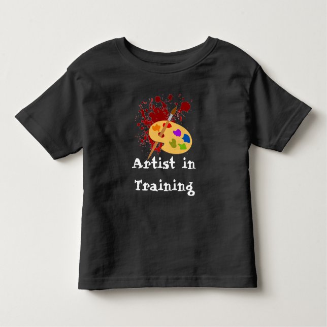 T-Shirt com Impressão de pintor personalizável (Frente)