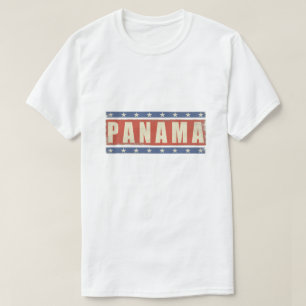 T-shirt com impressão legal da bandeira de Panamá