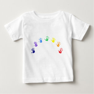 T-Shirt com impressões digitais de bebês