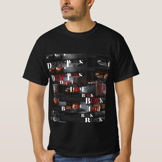 T-Shirt com lenda de deriva alemã (Frente)