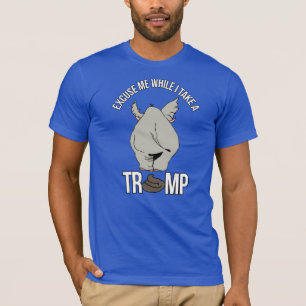 T-shirt Com licença enquanto eu dou uma Trump -- Anti-Trum
