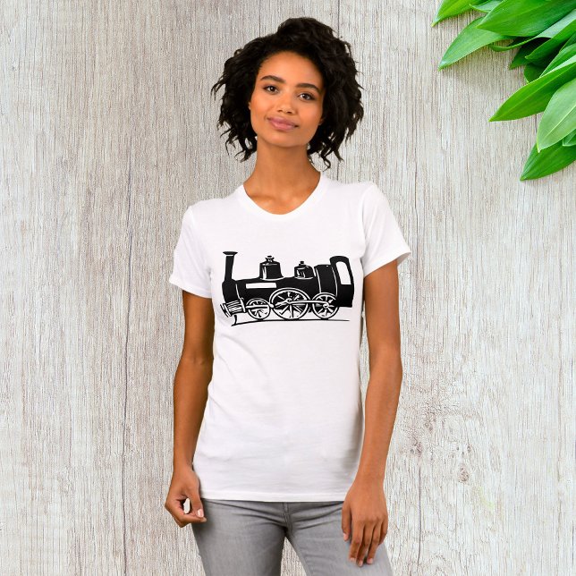 T-Shirt com Locomotiva a Vapor (Criador carregado)