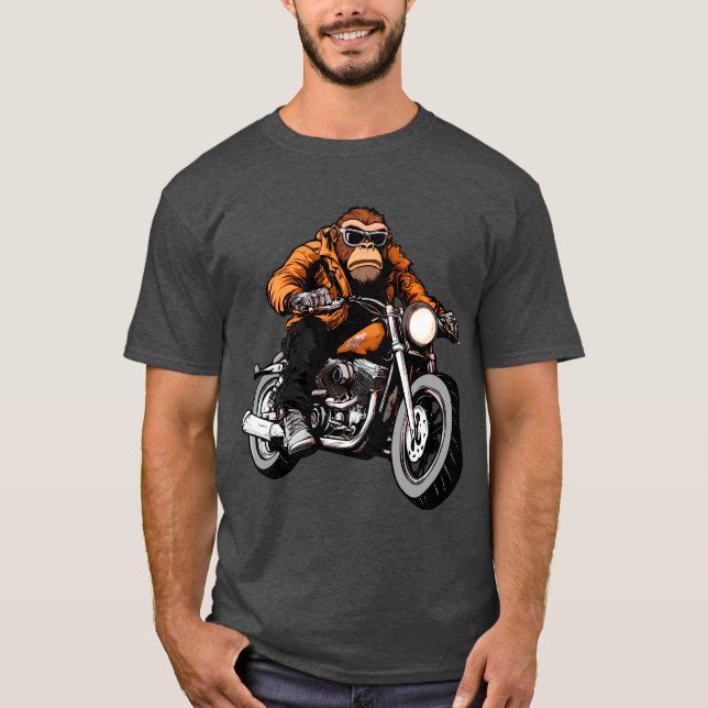 T-Shirt com macaco (Frente)