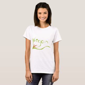 t-shirt com mensagem do vegan