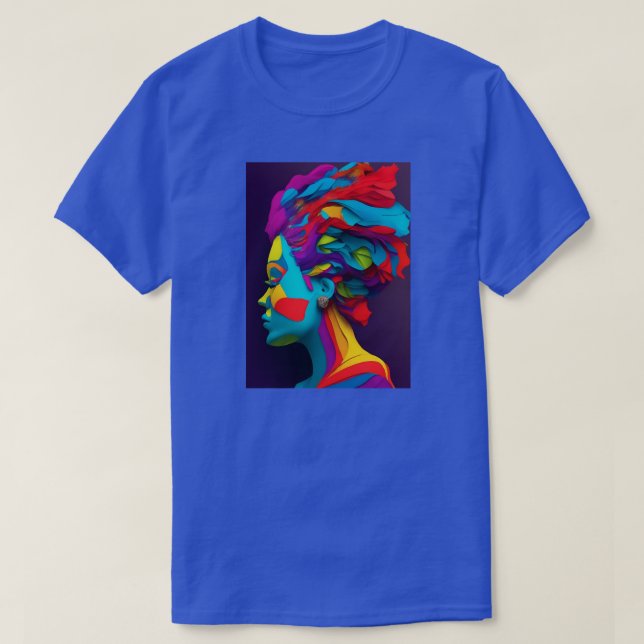 T-Shirt com múltiplas cores (Frente do Design)
