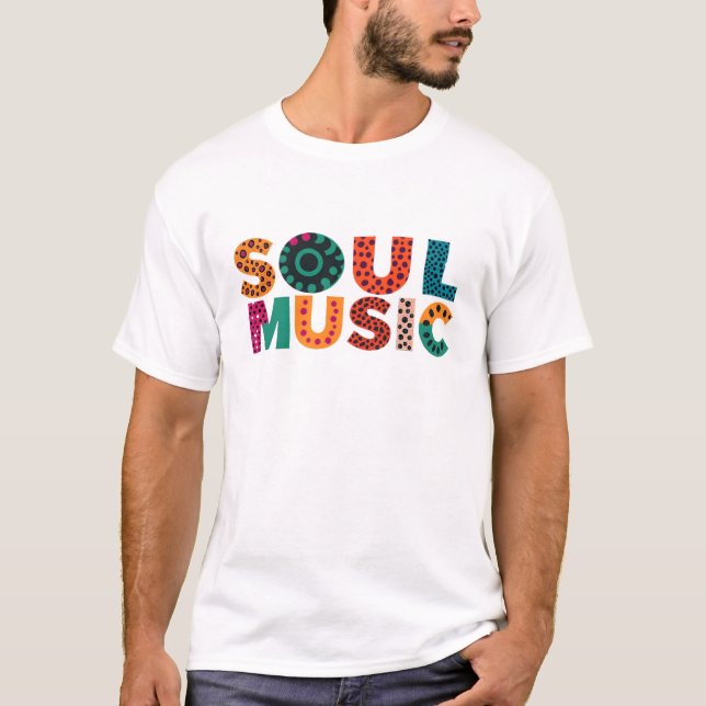 T-Shirt com música de alma (Frente)