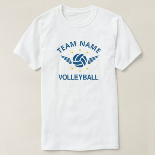 T-Shirt com Nome Personalizado da Equipe de Voleib