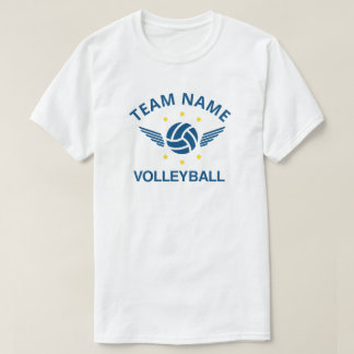 T-Shirt com Nome Personalizado da Equipe de Voleib