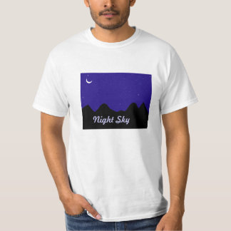 T-shirt com o céu nocturno impresso