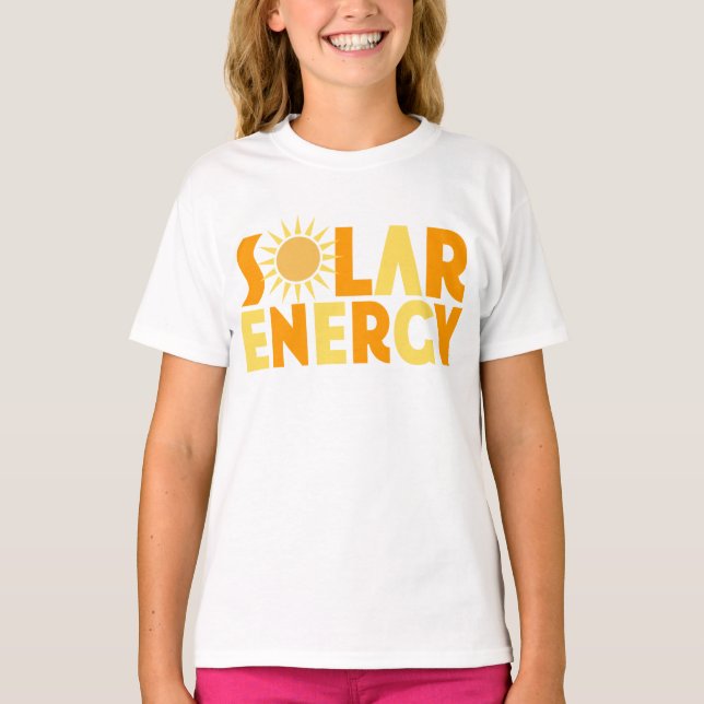 T-shirt com oferta de energia solar (Frente)