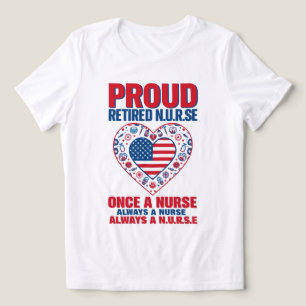 T-Shirt com Orgulho de Enfermeira Aposentado