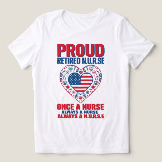 T-Shirt com Orgulho de Enfermeira Aposentado