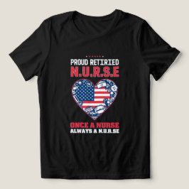 T-Shirt com Orgulho de Enfermeira Aposentado