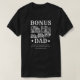 T-Shirt com Pai de Bônus 5 (Frente do Design)