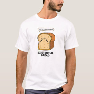 T-Shirt com Pão Engraçado de Pão Existente