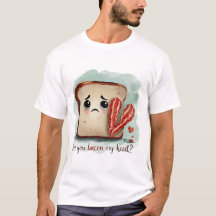 T-Shirt com pão triste