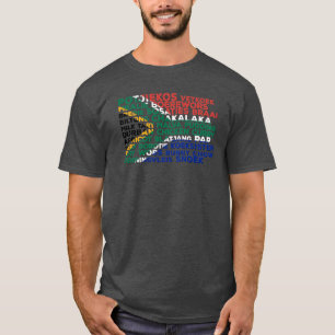 T-Shirt com pavilhão de Comida da África do Sul
