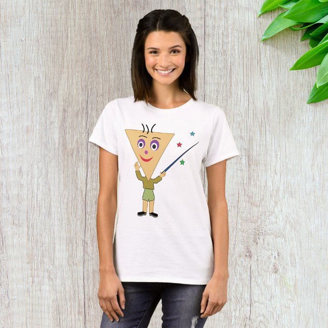 T-Shirt com Personagem de Cabeça de Triângulo (Criador carregado)