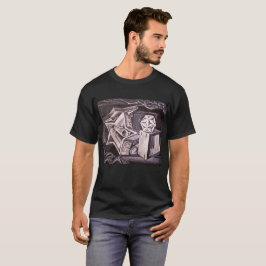 T-Shirt com Pintura Geométrica