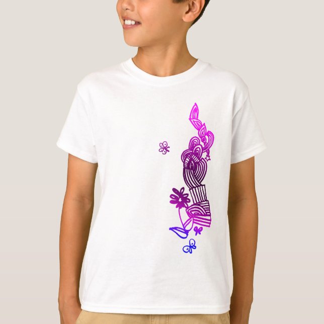 T-Shirt com porta de borboleta (Frente)