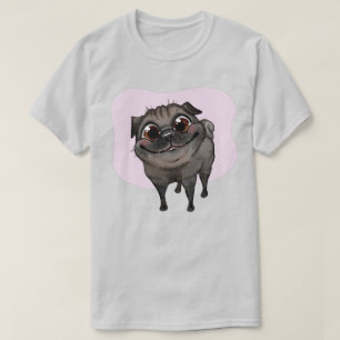T-Shirt com Pug Cute