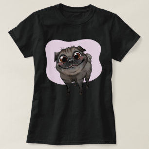 T-Shirt com Pug Cute