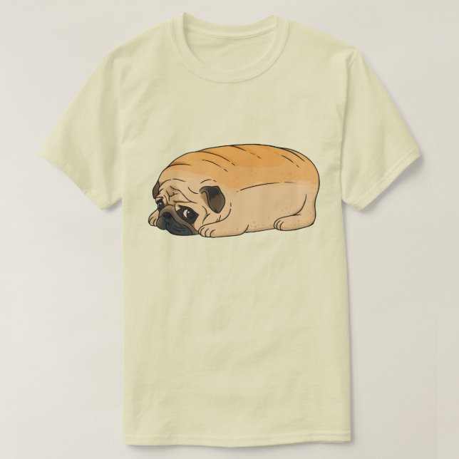 T-Shirt com Pug Cute (Frente do Design)